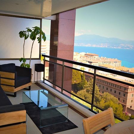 Grand T2 Standing Ajaccio Proche Centre Et Plages Vue Panoramique Parking Prive Eksteriør bilde