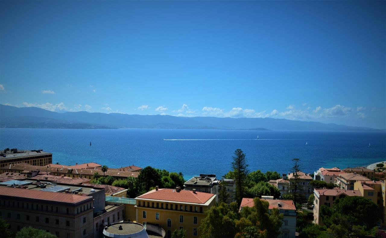 Grand T2 Standing Ajaccio Proche Centre Et Plages Vue Panoramique Parking Prive Eksteriør bilde