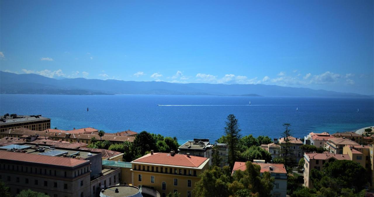 Grand T2 Standing Ajaccio Proche Centre Et Plages Vue Panoramique Parking Prive Eksteriør bilde